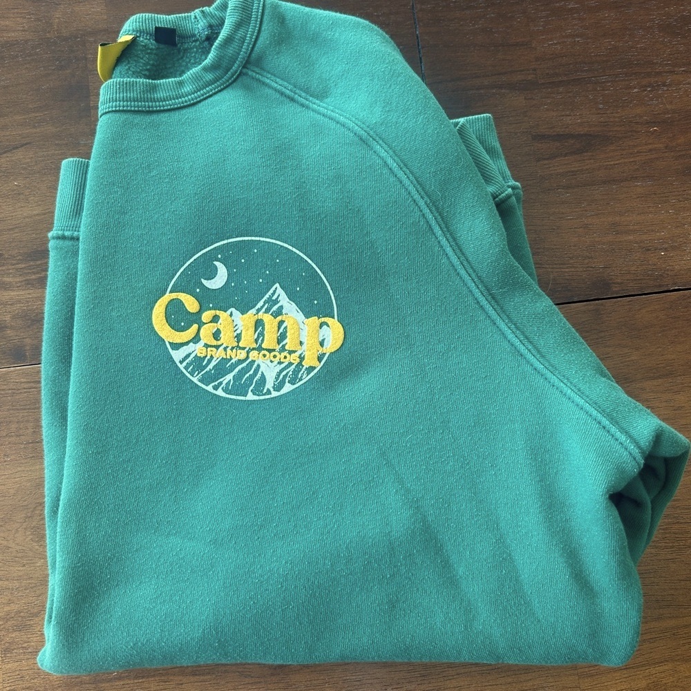 Green Camp Fleece Sweatshirt